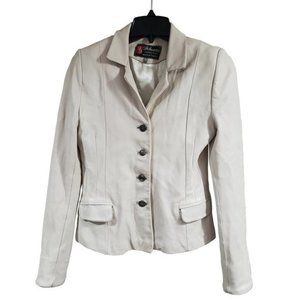 Dilander Off White genuine leather jacket